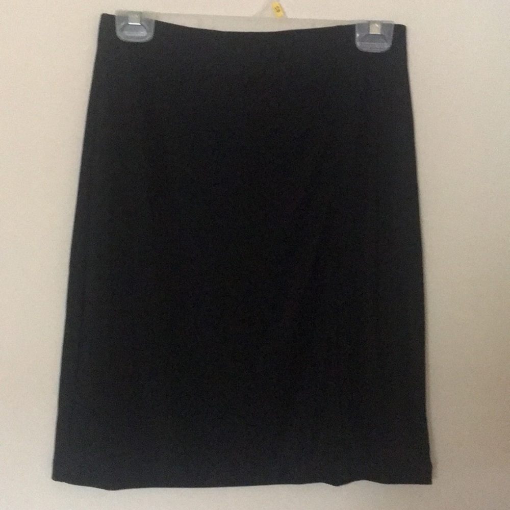 Black mini skirt with slit up one side